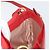 Miu Miu Schultertasche aus Leder rot gold - Ansicht 21