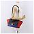 Céline CELINE Trapeze Hand Bag Leather 2way Red Black - vista 28