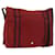 Hermès HERMES Bathas Shoulder Bag Canvas Red Silver
