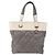 CHANEL Paris Biarritz PM Hand Bag PVC Canvas Gray Silver CC - vista 13