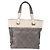 CHANEL Paris Biarritz PM Hand Bag PVC Canvas Gray Silver CC - vista 2