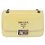 PRADA Chain Shoulder Bag Safiano Leather Yellow Silver - vista 13