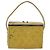 CHANEL Vanity Hand Bag Patent Leather Yellow Silver CC - vista 2