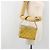 CHANEL Vanity Hand Bag Patent Leather Yellow Silver CC - vista 25