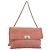 CHANEL Choco Bar 2.55 Chain Shoulder Bag Suede Pink Silver CC