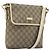 Borsa a tracolla con patta Gucci GG Coated Canvas Small Beige