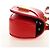 FENDI C'mon Small Shoulder Bag Leather Red Gold - vista 4