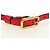 FENDI C'mon Small Shoulder Bag Leather Red Gold - vista 8