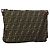 FENDI Zucca Canvas Shoulder Bag Black Brown