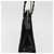 CHANEL Matelasse Chain Hand Bag Patent leather Black Silver CC - vista 3
