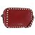 VALENTINO Rock Studs Shoulder Bag Leather Red Gold