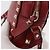 VALENTINO Rock Studs Shoulder Bag Leather Red Gold - vista 10