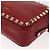 VALENTINO Rock Studs Shoulder Bag Leather Red Gold - vista 14