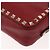 VALENTINO Rock Studs Shoulder Bag Leather Red Gold - vista 16