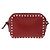 VALENTINO Rock Studs Shoulder Bag Leather Red Gold - vista 2