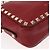 VALENTINO Rock Studs Shoulder Bag Leather Red Gold - vista 9