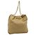 PRADA Chain Tote Bag Satin Gold