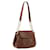 PRADA Shoulder Bag Leather Brown Gold