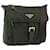 PRADA Shoulder Bag Nylon Khaki Silver