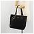 PRADA Tote Bag Nylon Leather Black Gold - vista 23