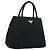 PRADA Handtasche Nylon Black Silver