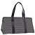 FENDI Zucchino Canvas Hand Bag Navy Silver