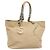 CHANEL COCO Mark Tote Bag Canvas Beige Silver CC