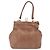 FENDI Shoulder Bag Leather 2way Bronze Gold - vista 3