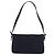 FENDI Mamma Baguette Shoulder Bag Canvas Navy Silver - vista 3
