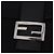 FENDI Mamma Baguette GM Shoulder Bag Cotton Jersey Black Silver - vista 15