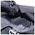 FENDI Mamma Baguette GM Shoulder Bag Cotton Jersey Black Silver - vista 21