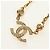 CHANEL COCO Mark Necklace metal Gold Tone CC - vista 8