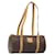 Céline CELINE Macadam Canvas Shoulder Bag PVC Leather Brown Gold