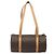 Céline CELINE Macadam Canvas Shoulder Bag PVC Leather Brown Gold - vista 3