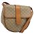 Céline CELINE Bolso de hombro de lona Macadam PVC Beige Dorado