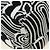 PRADA Shoney Jacquard Shoulder Bag Wool Black White Silver - vista 12