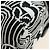PRADA Shoney Jacquard Shoulder Bag Wool Black White Silver - vista 13