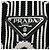 PRADA Shoney Jacquard Shoulder Bag Wool Black White Silver - vista 16