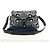 PRADA Shoney Jacquard Shoulder Bag Wool Black White Silver - vista 27