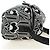 PRADA Shoney Jacquard Shoulder Bag Wool Black White Silver - vista 5