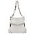GUCCI Chain Shoulder Bag Leather White Gold 154392 - vista 13