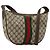 GUCCI GG Supreme Web Sherry Line Bag PVC Beige Gold 10 01 3840