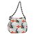 PRADA Sports Chain Shoulder Bag Leather White Silver