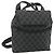 GUCCI GG Canvas Backpack Black Silver 003 0242