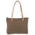 FENDI Zucchino Canvas Hand Bag Beige Silver - vista 2