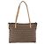 FENDI Zucchino Canvas Hand Bag Beige Silver - vista 3