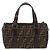 FENDI Zucca Canvas Handtasche Schwarz Braun - Ansicht 3