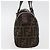 FENDI Zucca Canvas Handtasche Schwarz Braun - Ansicht 5