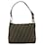 FENDI Zucca Canvas Shoulder Bag Brown Black - vista 2