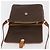 Céline CELINE Sac à épaule en toile Macadam PVC Cuir Marron Or - vue 18